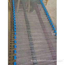 Plain mesh conveyor belt fabric